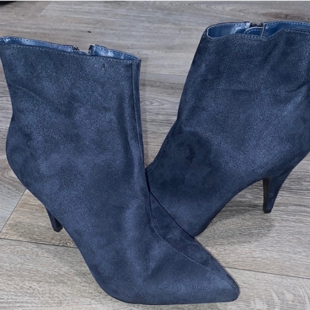 Carlos Santana  Navy Blue Ankle Boots